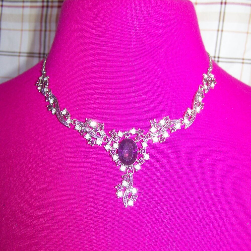 Purple Statement Necklace